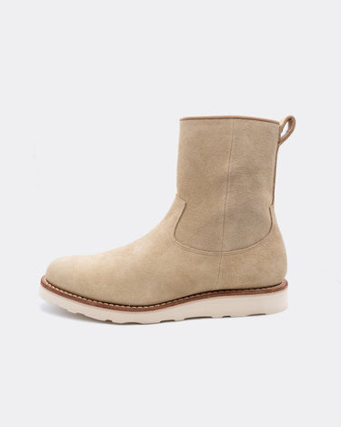 Suede Leather Side Zipper Boots