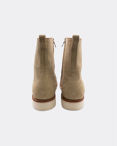 Suede Leather Side Zipper Boots