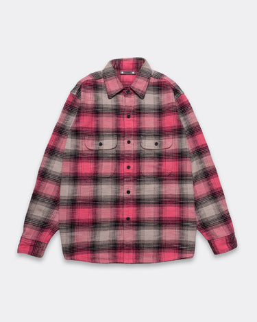 Heavy Cotton Flannel Ombre Work Shirt