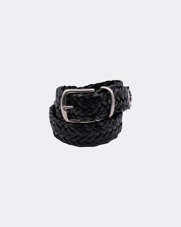 Leather Semi Wide Mesh Belt