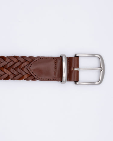 Leather Semi Wide Mesh Belt