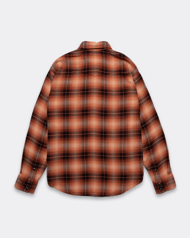 R.Flannel Ombre Western Shirt