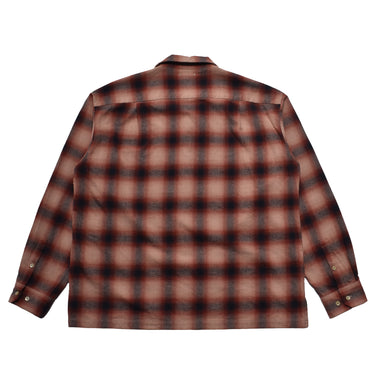 C.Flannel Ombre Open Collar SH