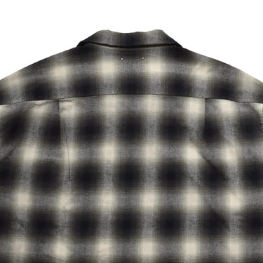C.Flannel Ombre Open Collar SH