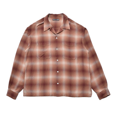 トップス MINEDENIM R.Flannel Ombre Open Collar SH R.Flannel Ombre Open Collar SH – MINEDENIM