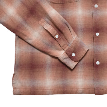 R.Flannel Ombre Open Collar SH – MINEDENIM