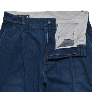Washed Denim Tucked TRS – MINEDENIM