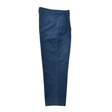 Washed Denim Tucked TRS – MINEDENIM
