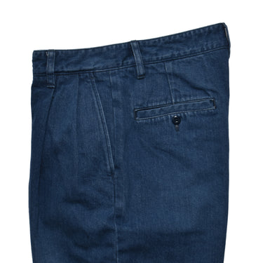 Washed Denim Tucked TRS – MINEDENIM
