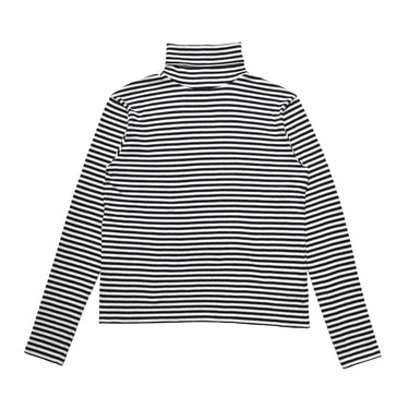 Marine Border Turtleneck L/S Pullover