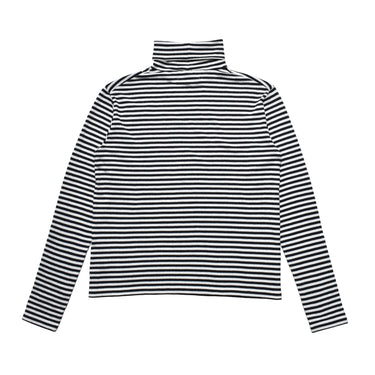 Marine Border Turtleneck L/S Pullover