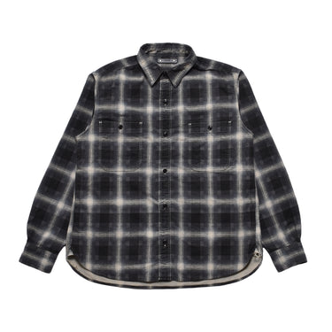 Plaid Print Flannel Work SH – MINEDENIM