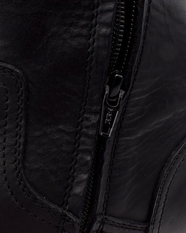 Leather Back Laceup Boots