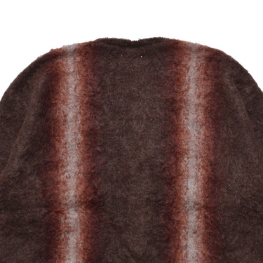 Fuzzy Stripe Mohair Knit Cardigan