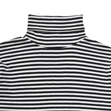 Marine Border Turtleneck L/S Pullover