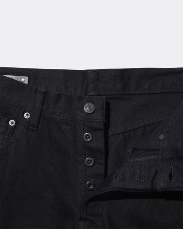 Black Denim Regular Straight Jeans OWS