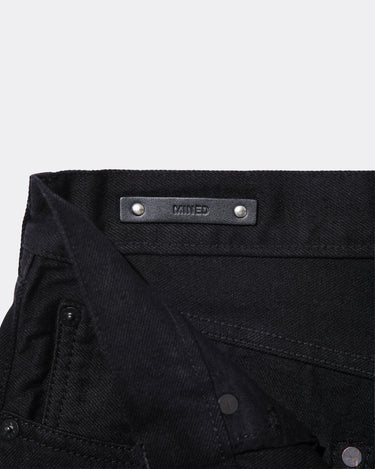 Black Denim Regular Straight Jeans OWS