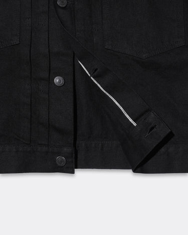 Black Denim Classic Trucker Jacket TYPE-2 OWS