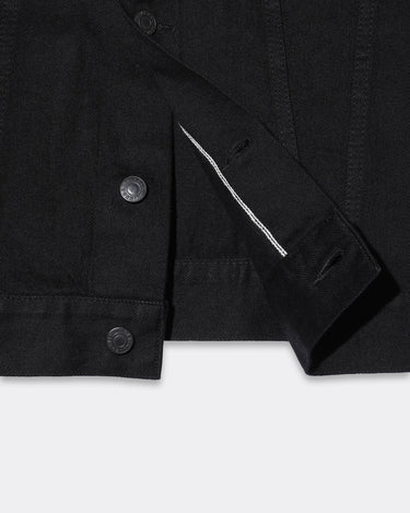 Black Denim Classic Trucker Jacket TYPE-3 OWS